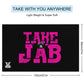 Take Jab Pink Beach Towel