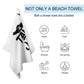 Take Jab White Beach Towel