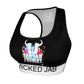 Wicked Jab Black / White 2 Piece Workout Yoga Set