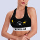 Wicked Jab Horns Yoga Sports Bra (1 Piece)