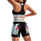 Wicked Jab Black / White 2 Piece Workout Yoga Set