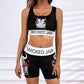 Wicked Jab Black / White 2 Piece Workout Yoga Set